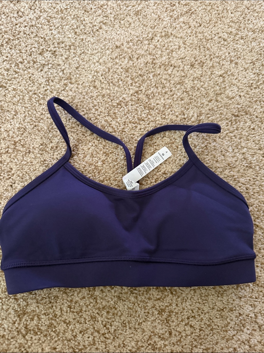 lululemon athletica Deep Purple Strappy Swim Crop Top